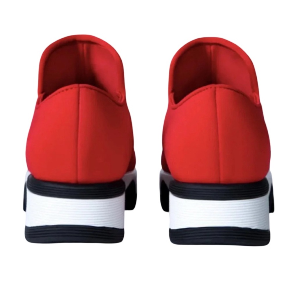 Red Slip-On Sneakers Size 6 - Picture 3 of 14